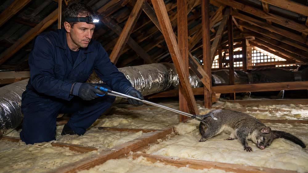 Professional dead possum removal near an Australian roof