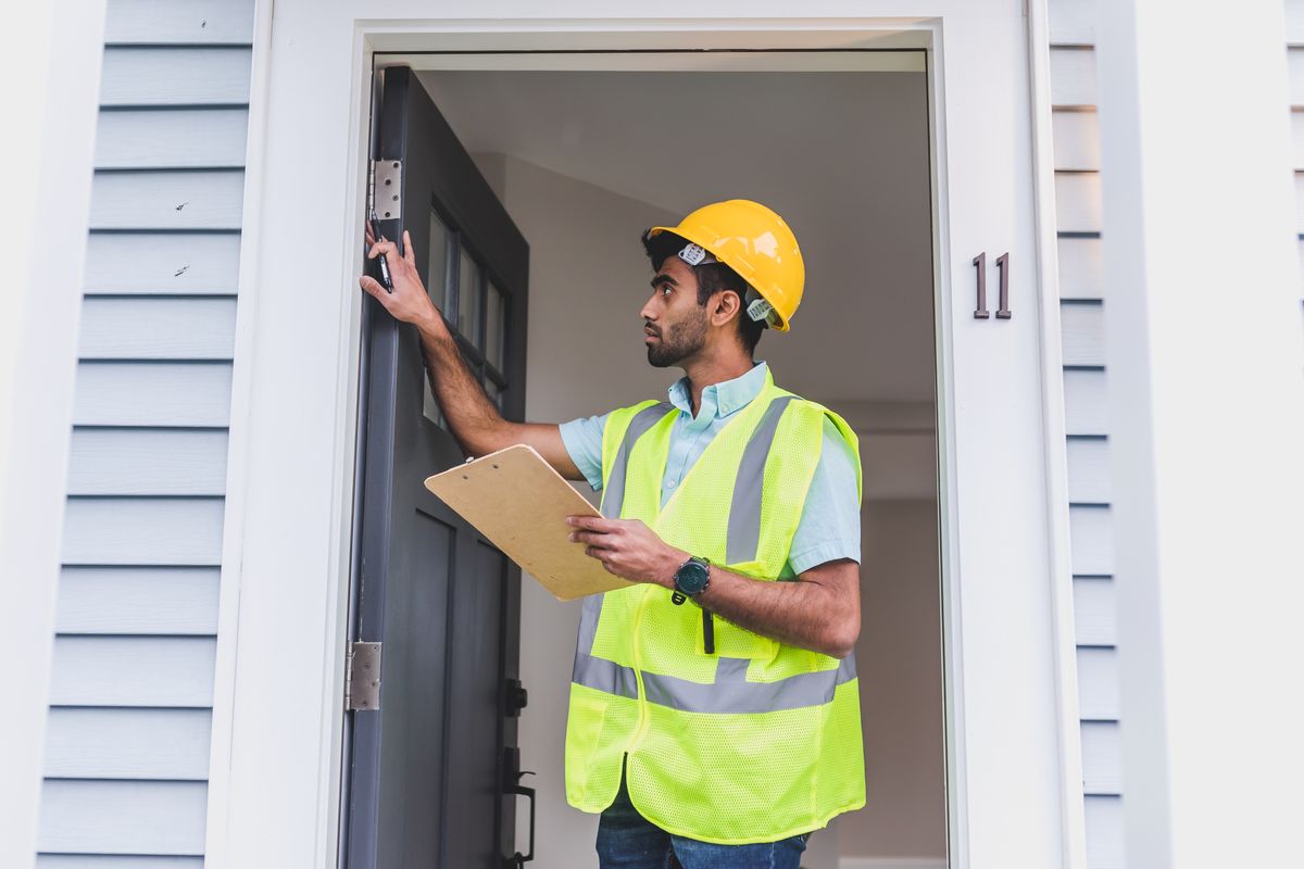 Technician arriving on-site